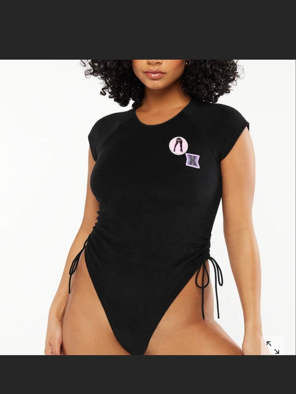 Savage X Fenty NWT Black 3X Bodysuit Thong
